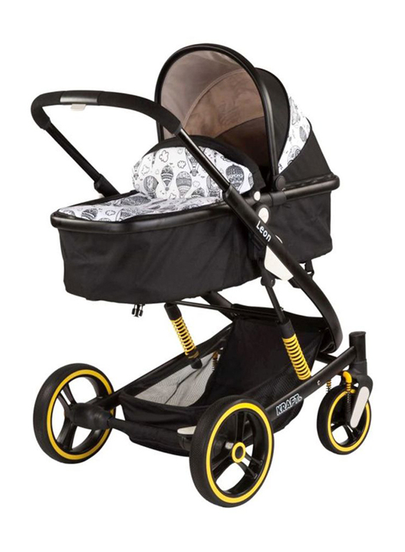 

Kraft Folding Single Baby Stroller, Newborn, Black