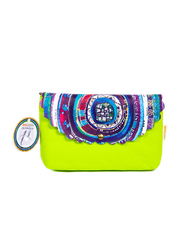 BiggDesign Evil Eye Makeup Bag, Lime