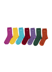 Biggdesign Moods Up Glitter Socket Socks Set for Women, 7 Pairs, Multicolour