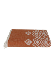 Ecocotton Sara Peshtamal Double Bed Cover, 200x230cm, Orange