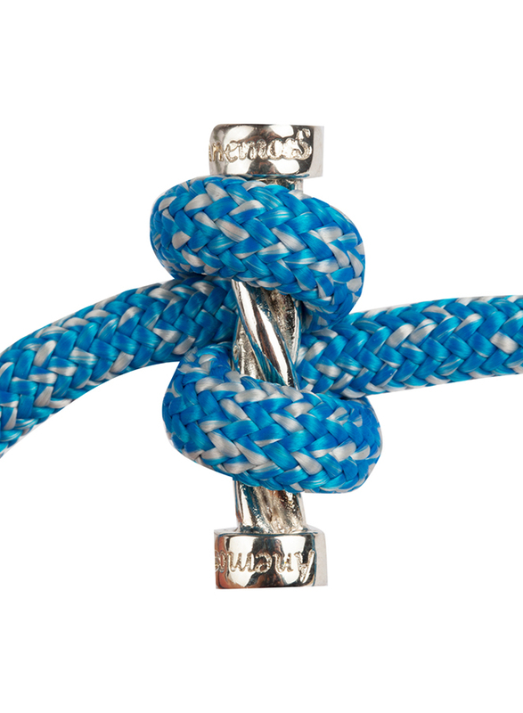 BiggDesign AnemosS Rope Braided Bracelet with Sailor's Knot Design for Men, Blue/White