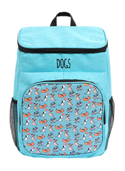 Biggdesign Waterproof Insulated Lunch Bag for Men and Women, 15 Liters, Blue/Black