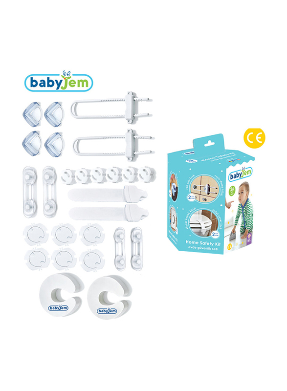 

Babyjem 26-Piece Home Security Set, 0-3 Months, White
