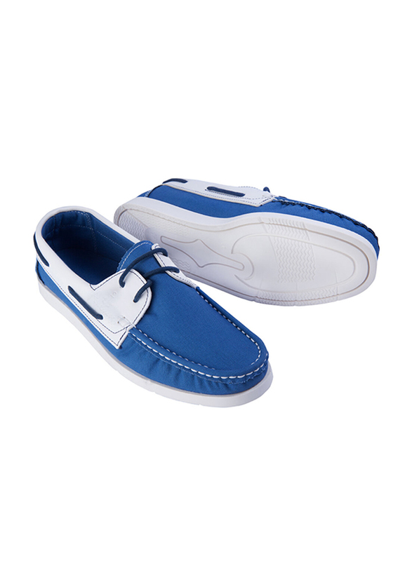 BiggDesign Anemoss Linen Men's Shoes, Size 43, Dark Blue
