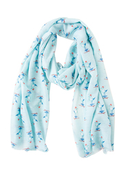 Anemoss Women's Sailor Seagull Shawl, 170 CM, Multicolour
