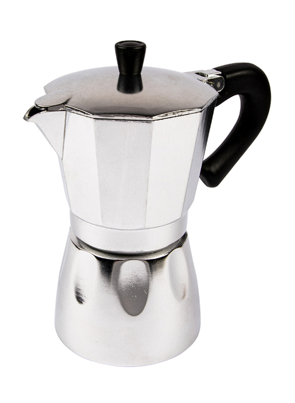 

BiggCoffee Hes-6 Espresso Coffee Maker, 240ml, Silver