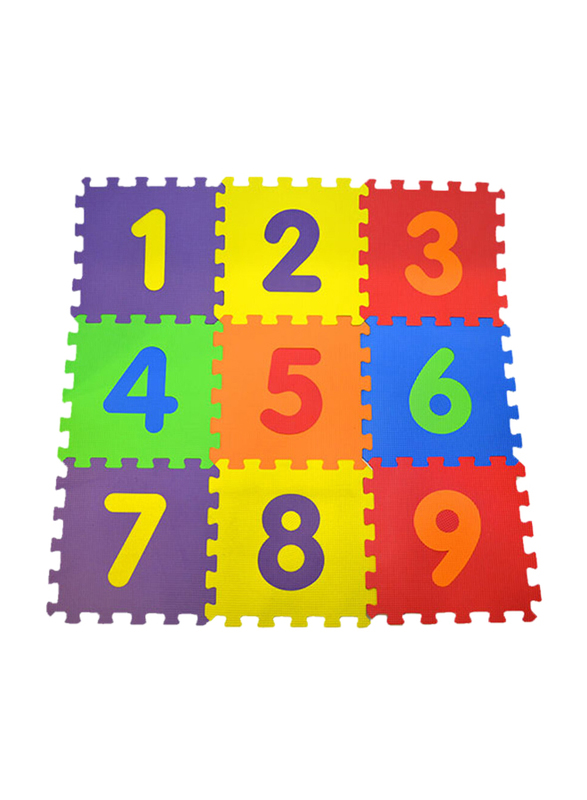 

Matrax 9-Piece Polimat Numbers Puzzle Play Mat, Multicolour