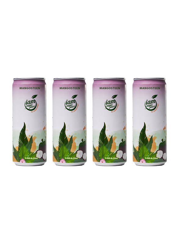 I Am Superjuice Mangosteen Drink, 4 Cans x 330ml