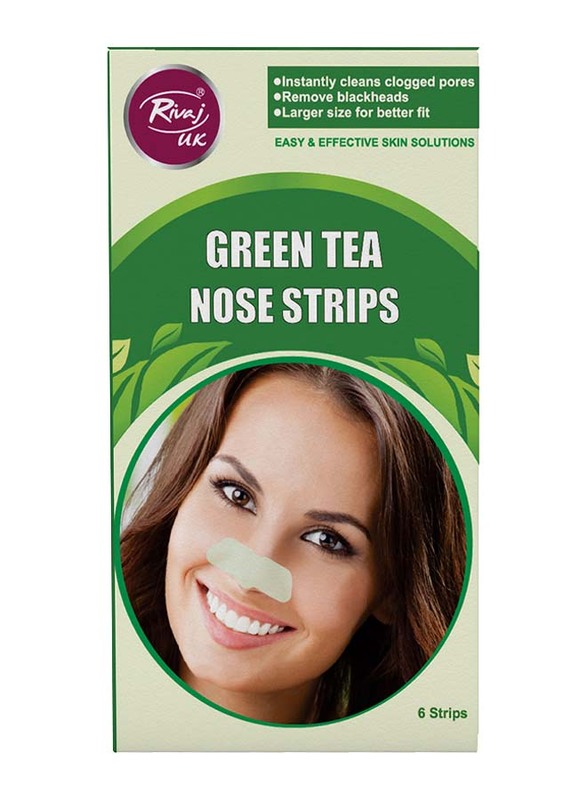

Rivaj UK Green Tea Nose Strips, 6 Strips