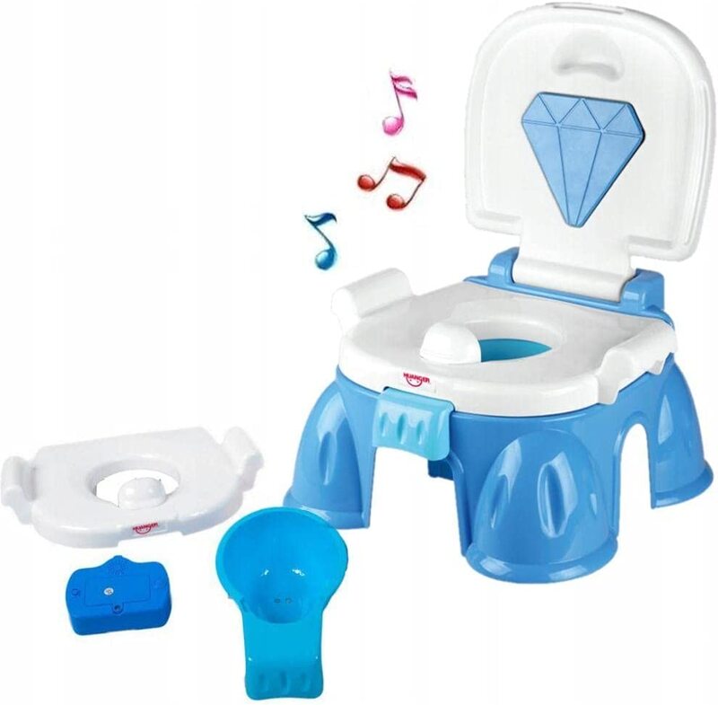 

Toy Land 3-in-1 Multifunction Musical Diamond Baby Potty, Multicolour