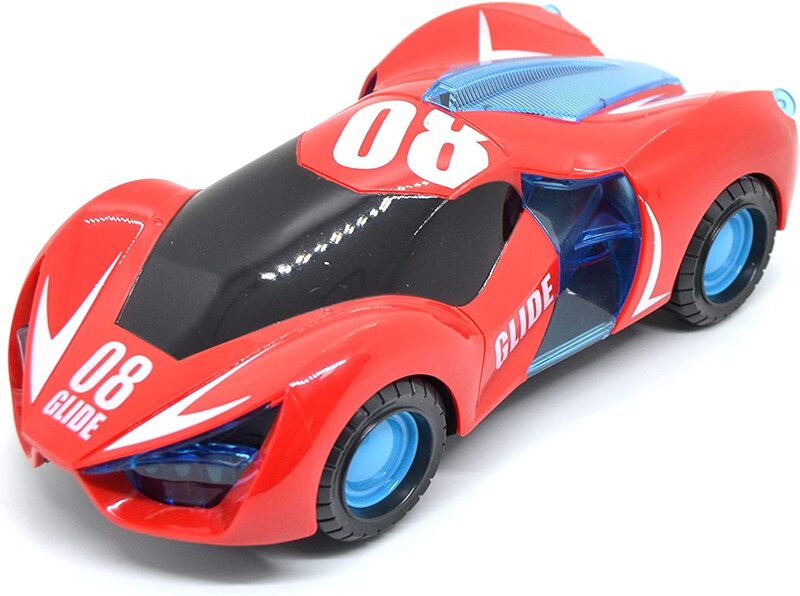 

Didai Toy Land Battery Powered Glide Car with Light and Sound, Red