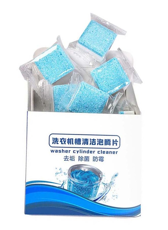 

Washing Machine Cleaner Tablets for Washer Cylinder, 12 Tablets, Blue