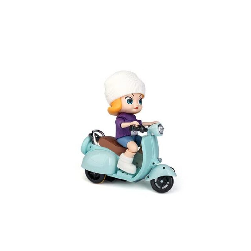 

Toy Land Children Electric Stunt Motorcycle Toy Car with Light and Music, Ages 3+, Blue