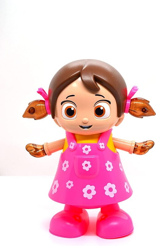 

Toy Land Cute Baby Dance Girl Doll with Light and Music, Ages 3+, Pink