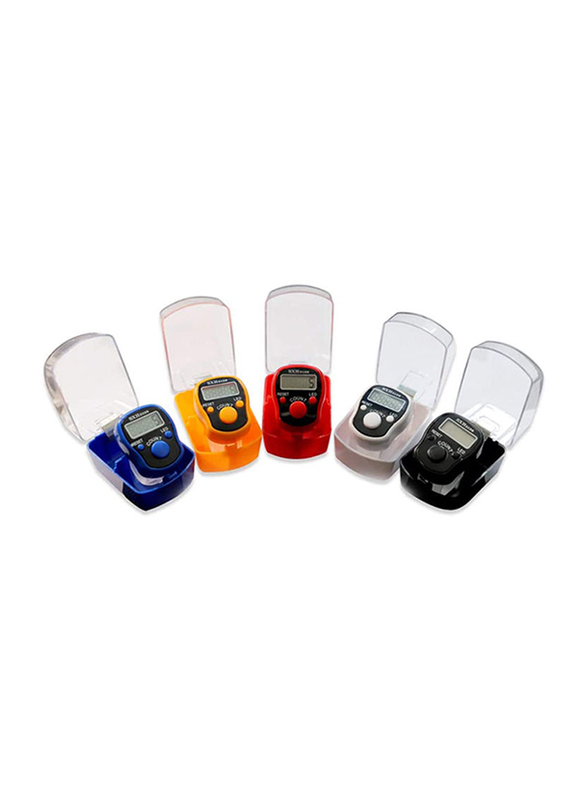 

Digital LED Electronic Handheld Tally Counter Set, 5 Pieces, Multicolour