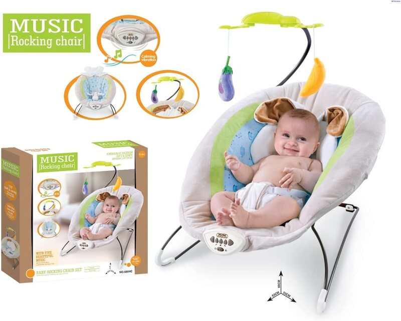 

Toy Land Multifunctional Portable Musical Baby Rocking Chair, Multicolour