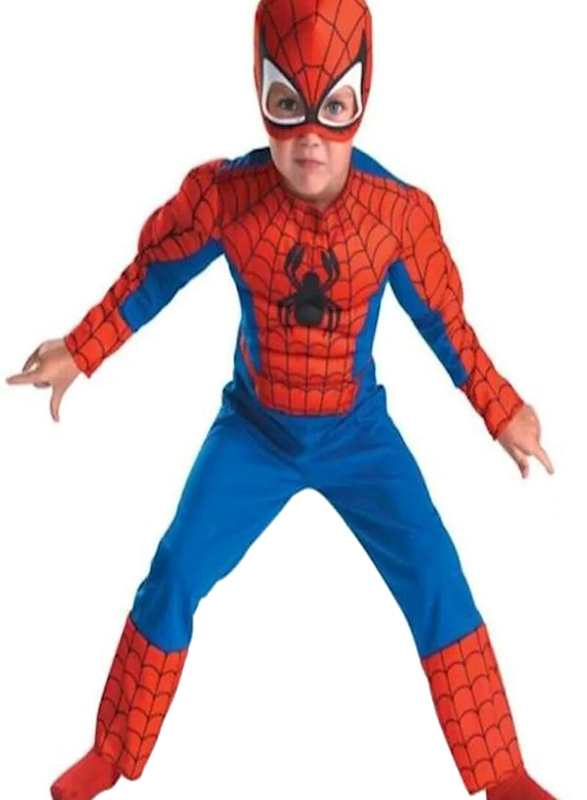 

Breathable Comfortable Superhero Spiderman Themed Party Fancy Dress Cosplay Costume, Ages 3+