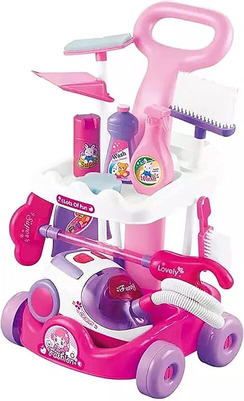 

Toy Land Vacuum Cleaner Small Household Appliances Toy Set, Ages 3+, Pink
