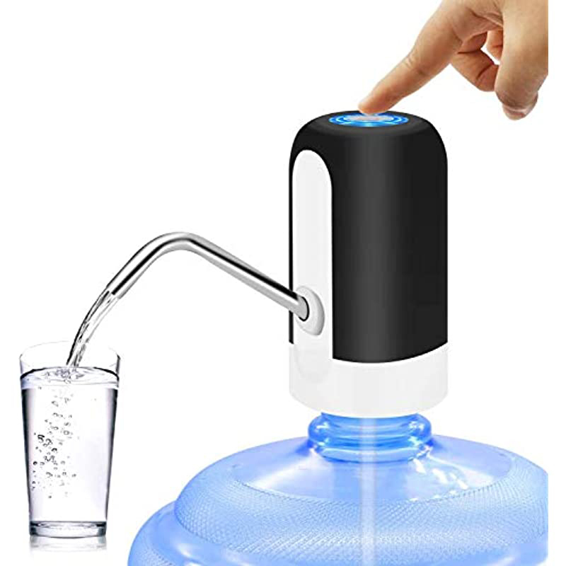 

Rechargeable Wireless Auto Electric Drinking Water Bottled Pump Dispenser, Black/White
