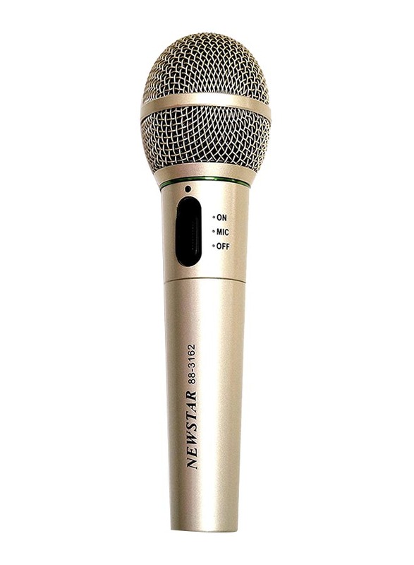 

FM Wireless and Wired Multipurpose Unidirectional Microphone, 88-3162, Gold