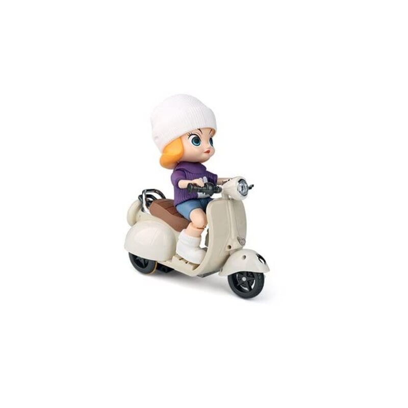 

Toy Land Children Electric Stunt Motorcycle Toy, Ages 3+, Beige