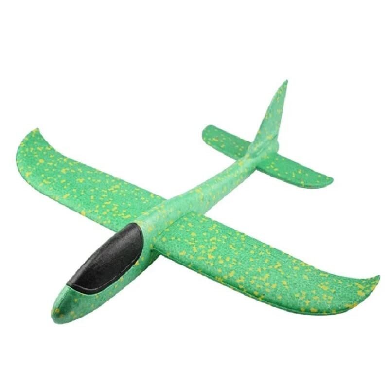 

Toy Land Hand Throwing Foam Glider Airplane Toy, 48cm, Green