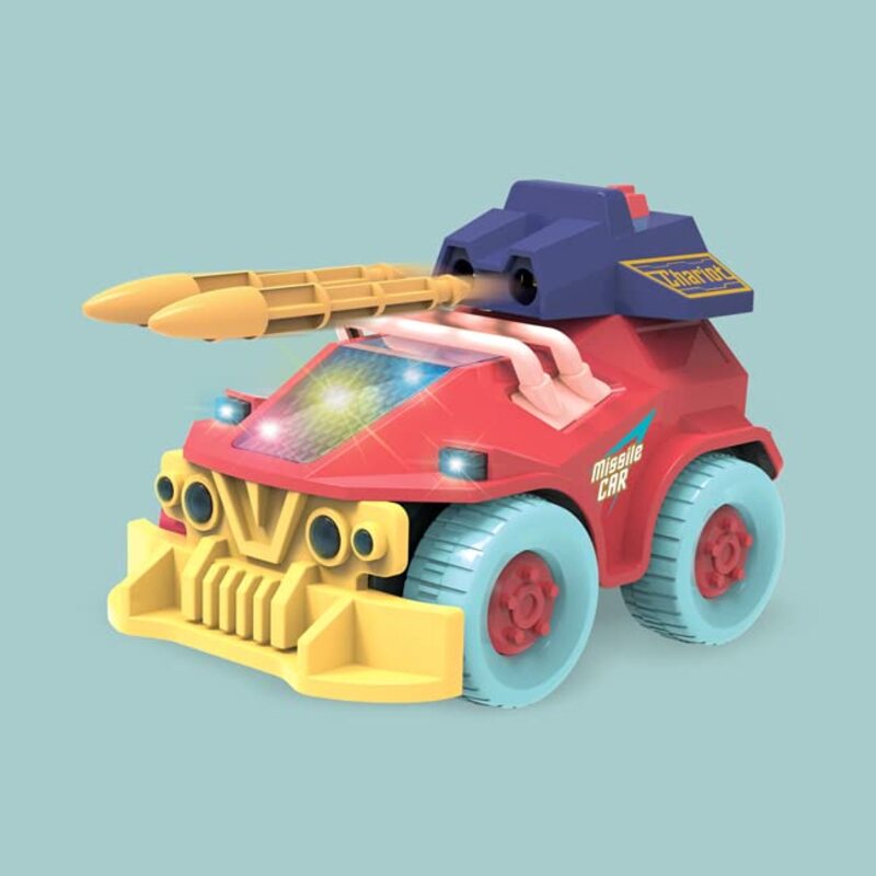 

Toy Land Battery Powered Missile Launch Wheel Military Armoured Vehicle Toy, Ages 3+, Red