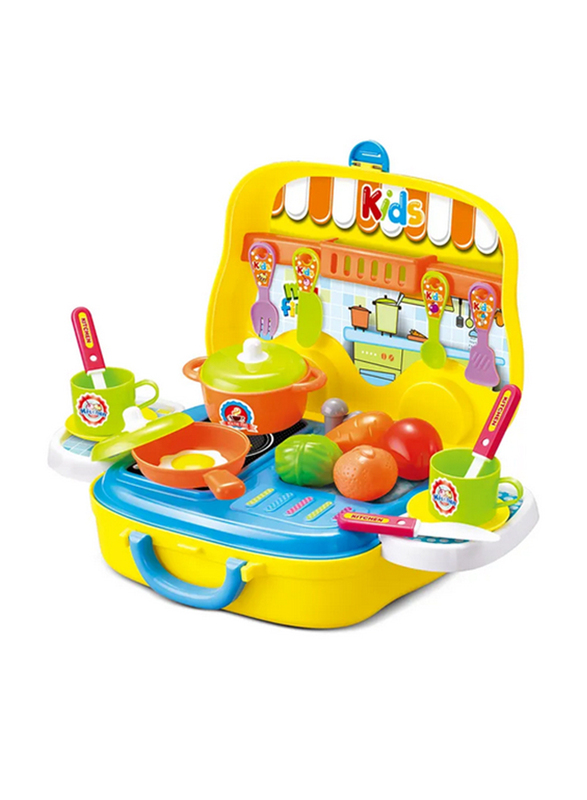 

Xiong Cheng Portable Lightweight Compact Unique Detailed Design Pretend Kitchen Case Play Set, Ages 3+