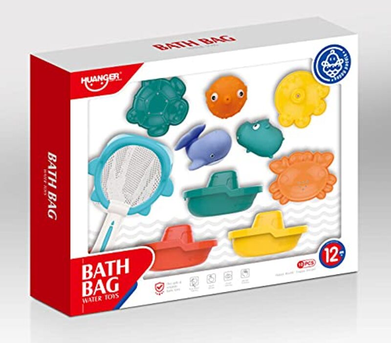 

Toy Land Bath Water Toys, 10 Pieces, Multicolour