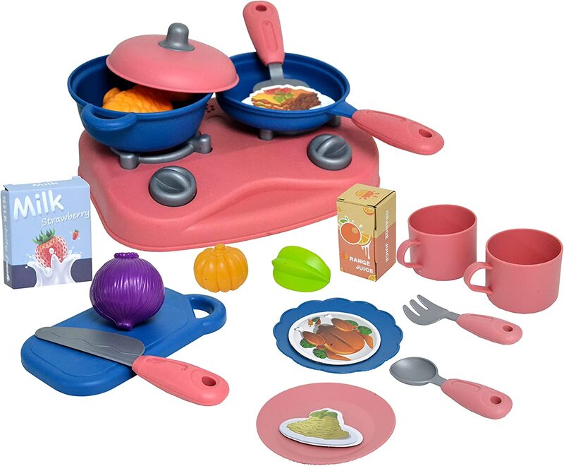 

Toy Land Simulation Role Play Kitchen Ware Set, 18 Pieces, Ages 3+