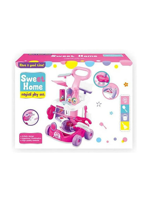 

Generic Sweet Home Magical Cleaning Playset with Light & Music for Girls, Ages 3+, Multicolour