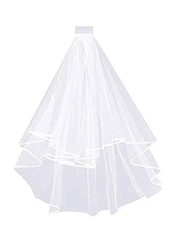 

Double Ribbon Bride to Be Bridal Accessories, White