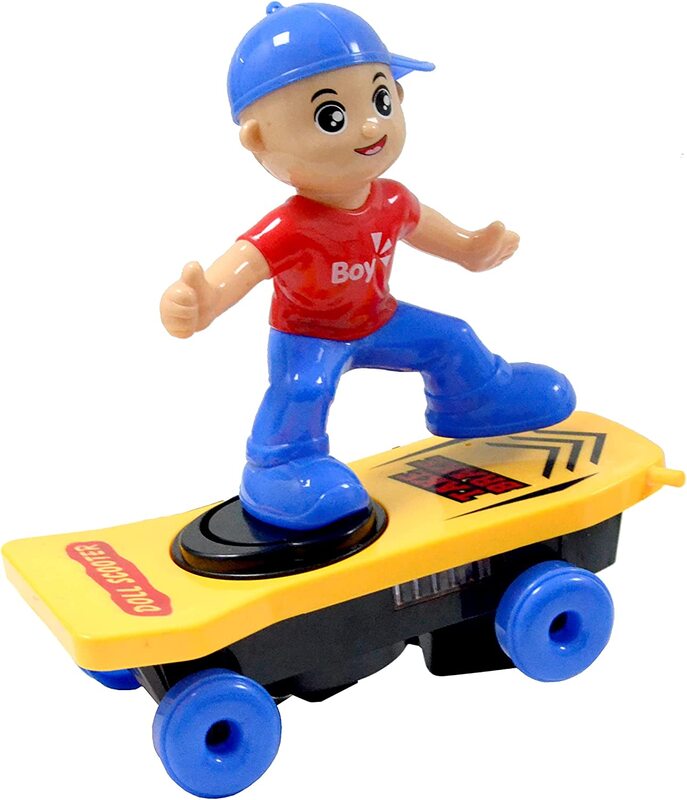 

Toy Land Electric Rotary Skateboard Boy with Light and Sound, Ages 3+