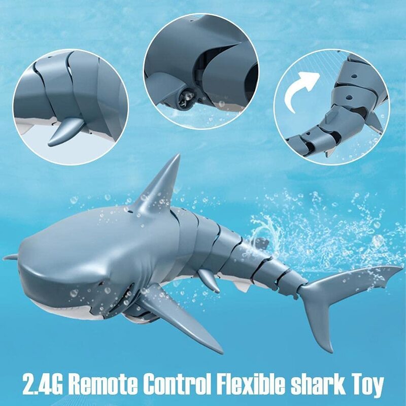 

Toy Land 2.4 GHz Electronic Remote Control Shark Fish, Ages 6+, Blue