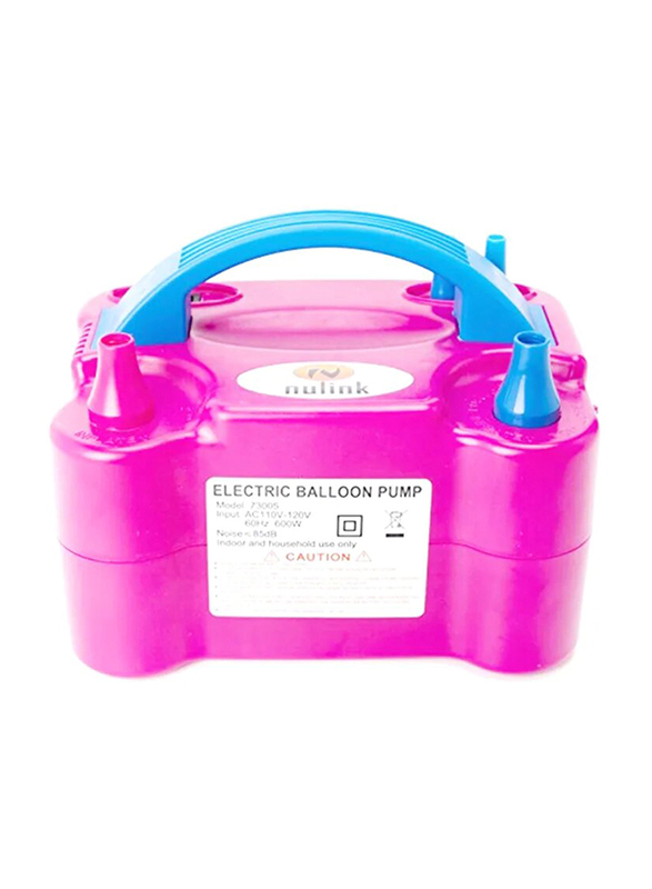 

NuLink Durable Lightweight Sturdy Electric Dual Nozzle Balloon Blower Pump for Parties, Ages 12+
