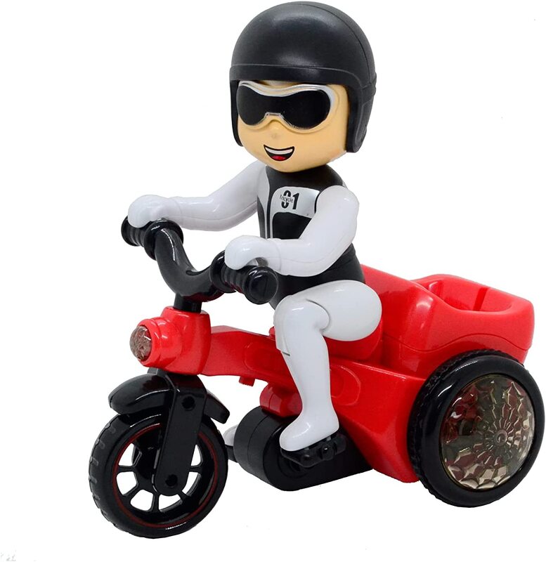 

Toy Land 360 Degree Rotating Stunt Tricycle Toy with Light and Sound, Ages 3+