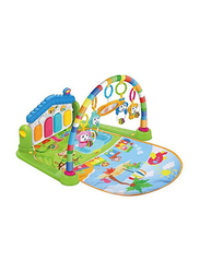 Toy Land Multifunctional Baby Piano Fitness Rack Educational Gym Playmat, 0-3 Months, Multicolour