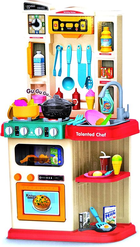 

Toy Land Talented Multifunction Kitchen Chef Set with Light and Sound, 65 Pieces, Ages 3+