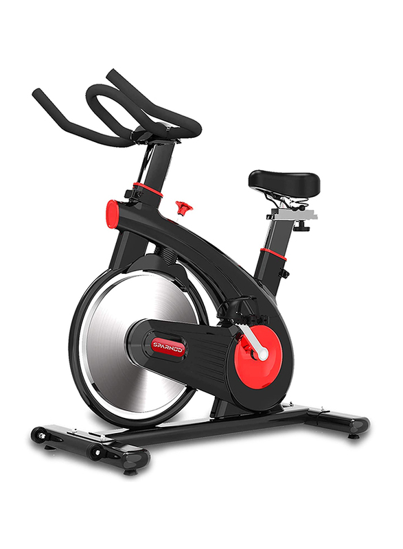 Sparnod Fitness Spin Bike Exercise Cycle, SSB-15, Black
