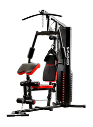 Sparnod Fitness Multifunctional Luxury Home Gym Station, SHG-10000, Black/Red