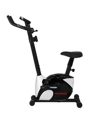 Sparnod Fitness Upright Bike Exercise Cycle, SUB-52, White/Black