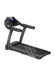 Sparnod Fitness STH-2150 4-HP Peak Treadmill for Home Use, Black