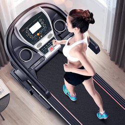 Sparnod Fitness Multi Function 4.5 HP Peak Automatic Foldable Motorized Running Indoor Treadmill, STH-4100, Black