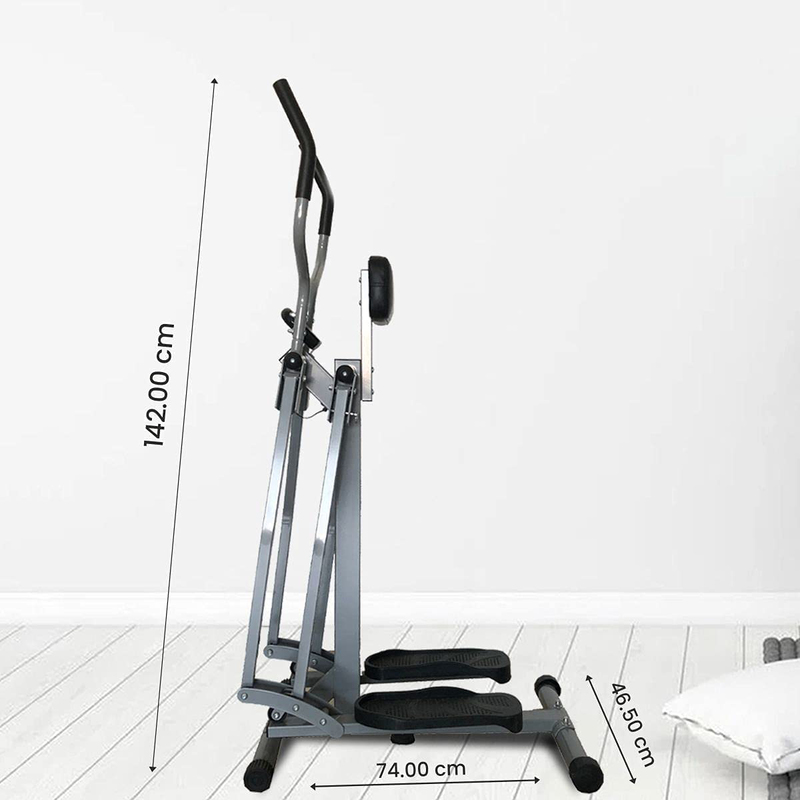 Sparnod Fitness Air Walk Trainer Elliptical Machine, SAW-07, Grey