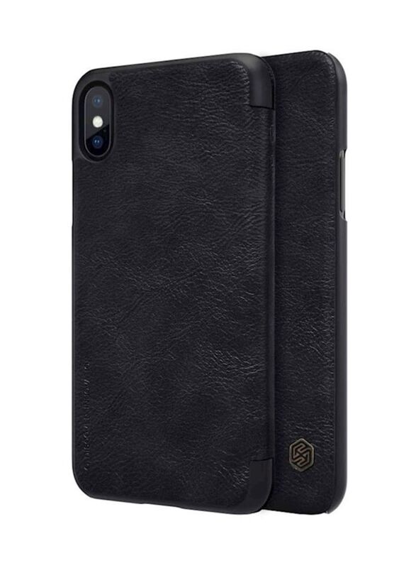 

Nillkin Apple iPhone Xs Max Leather Mobile Phone Case Cover, Black