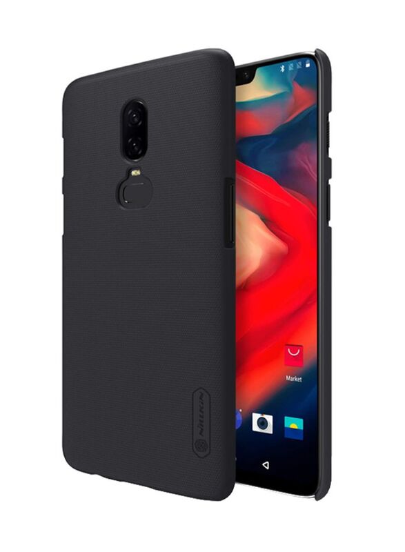 

Nillkin OnePlus 6 Frosted Hard Shield Mobile Phone Case Cover, Black