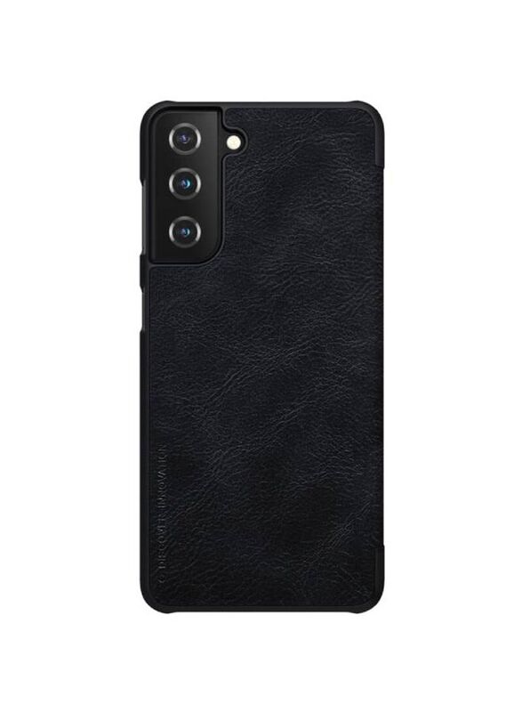 

Nillkin Samsung Galaxy S21 Plus Qin Flip Leather Mobile Phone Case Cover, Black