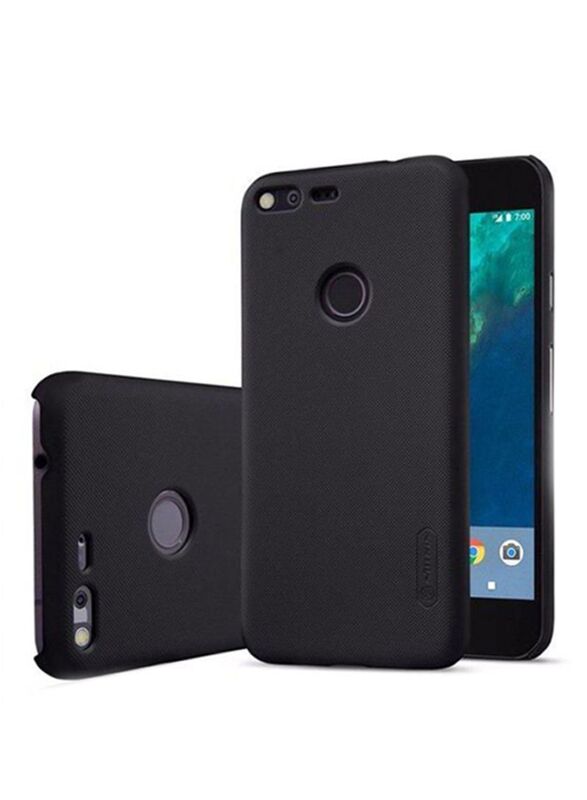 

Nillkin Google Pixel Frosted Shield Hard Mobile Phone Case Cover with Screen Protector, Black