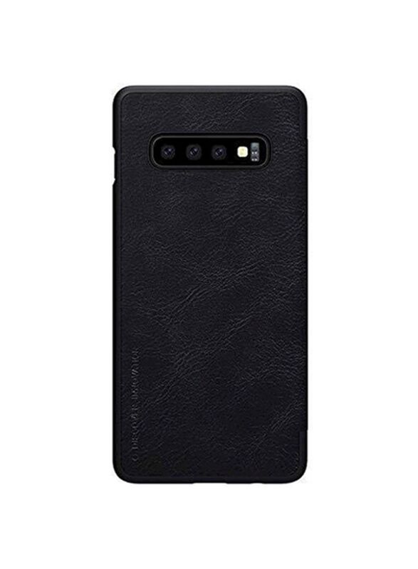 

Nillkin Samsung S10 Qin Series Royal Leather Flip Mobile Phone Case Cover, Black