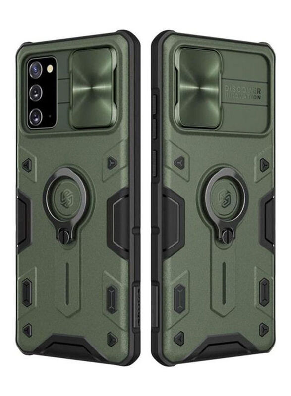 

Nillkin Samsung Galaxy Note 20 CamShield Armor Mobile Phone Case Cover with Dazzling Metal Camera Cover, Dark Green